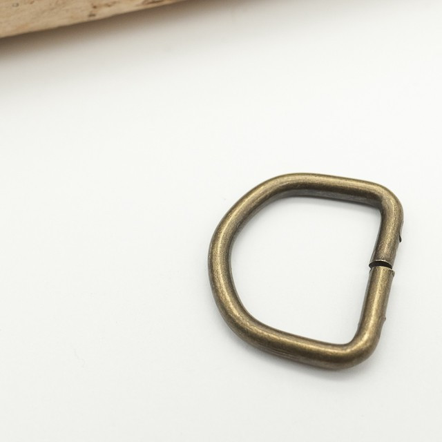 20mm Half-Round Grommet - Antique Brass - Maison Klem